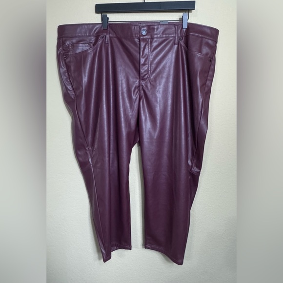 torrid Pants - NEW Torrid Perfect Skinny Faux Leather High Rise Pants Maroon Size 26S